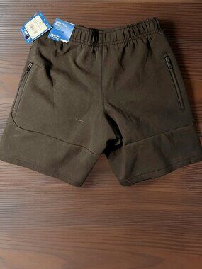 New-DSG Sport Fleece Shorts-Boys Size S-Pure Black